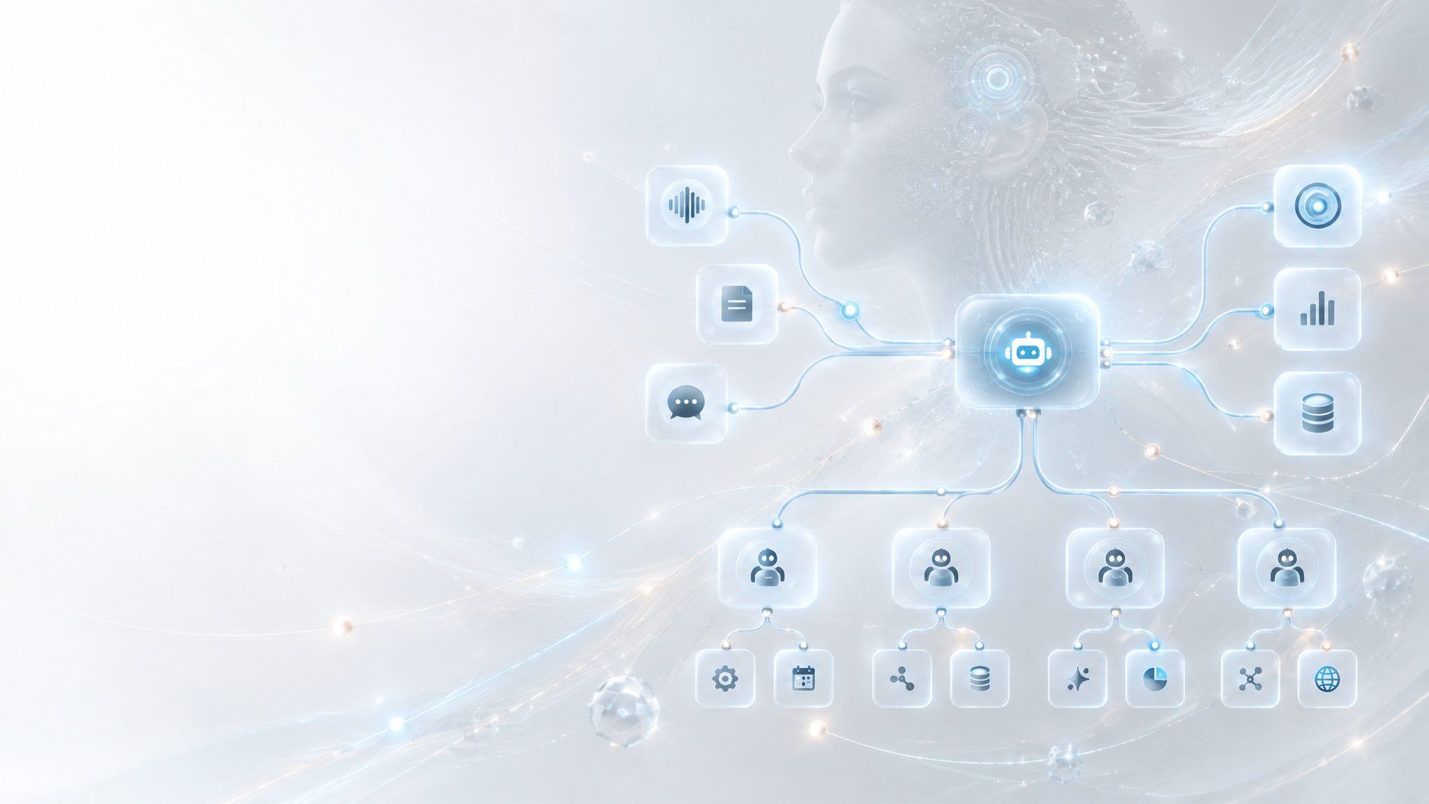 Mero-IA orchestration intelligente - intelligence artificielle futuriste